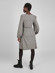 JoJo Maman Bébé Black Animal Round Neck Double Layer Maternity & Nursing Dress - Image 2 of 4