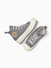 Converse s flisom podloženi športni copati Chuck Taylor EVA Lift za mlajše otroke - Slika 3 iz 7