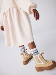 Converse Brown Chuck Taylor Junior Suede Fleece Lined Lugged Chelsea Boots - Image 4 of 12