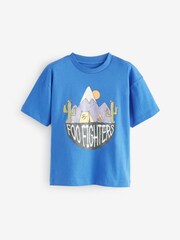Blue Foo Fighters Licensed 100% Cotton T-Shirt (3-16yrs) - Image 1 of 3