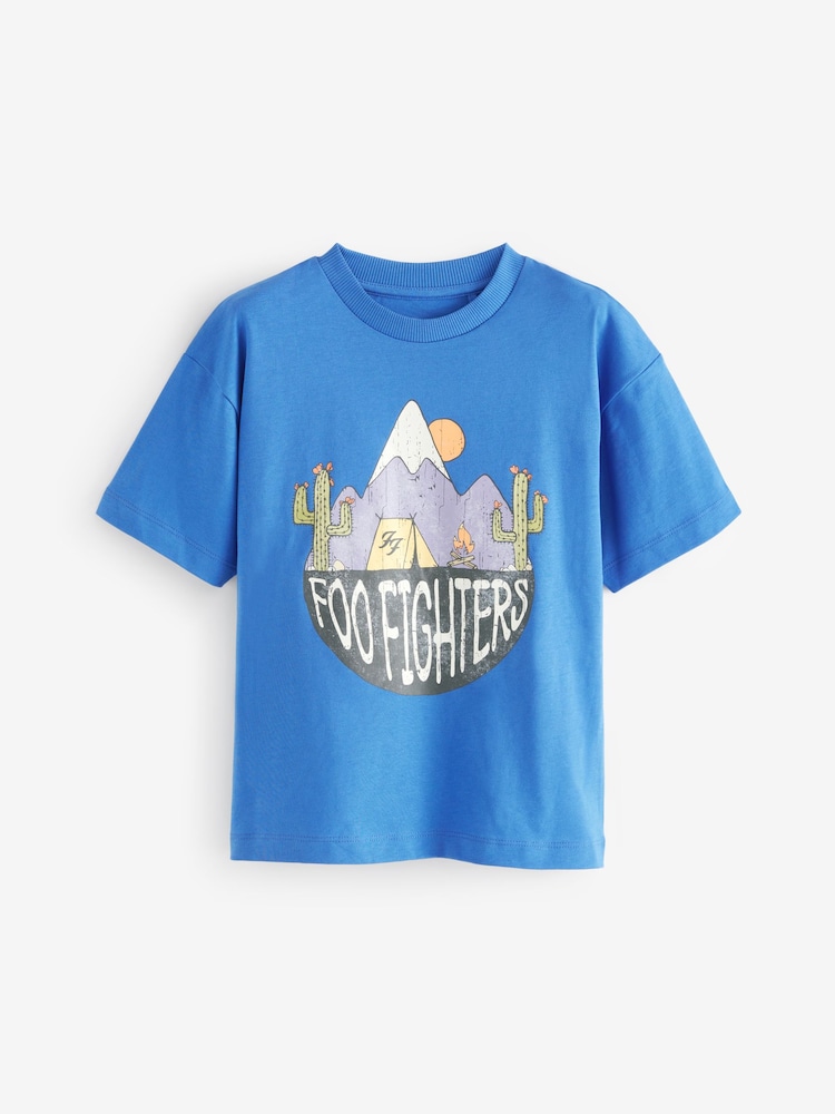 Blue Foo Fighters Licensed 100% Cotton T-Shirt (3-16yrs) - Image 1 of 3