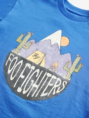 Blue Foo Fighters Licensed 100% Cotton T-Shirt (3-16yrs) - Image 3 of 3
