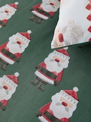 Santa & Rudolph Fairisle Christmas Duvet Cover and Pillowcase Set - Image 5 of 11