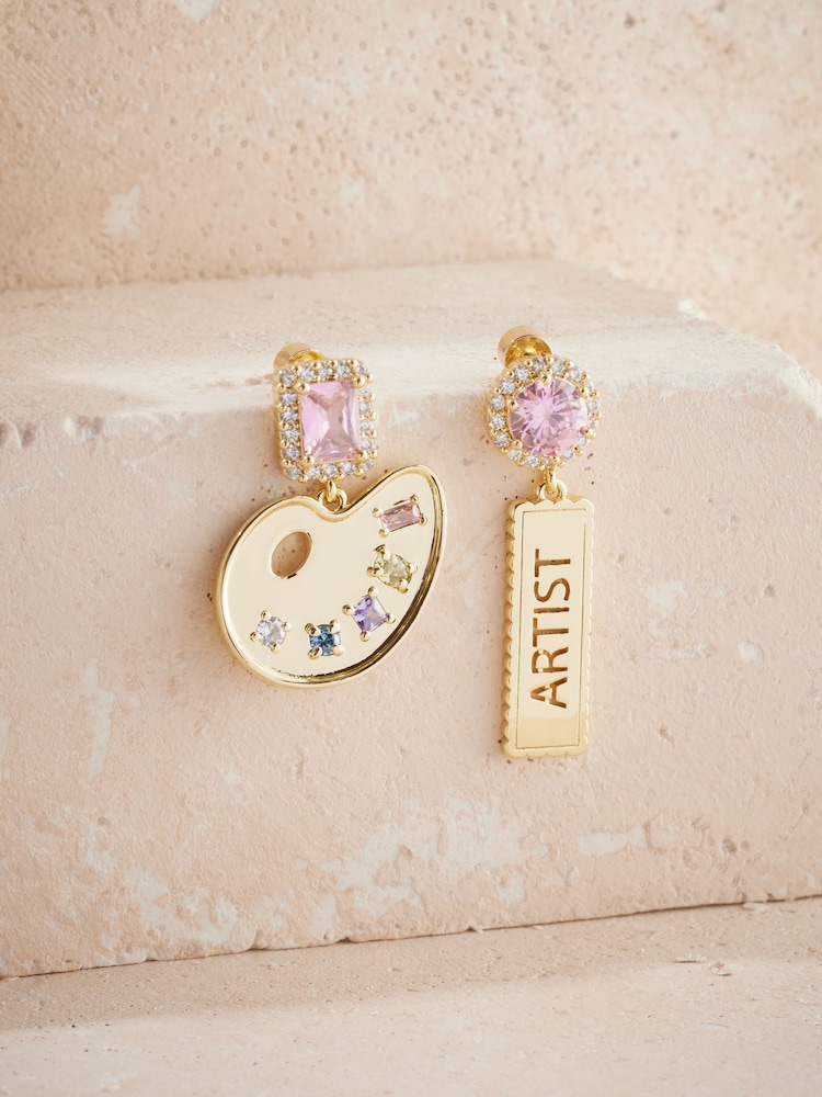 Cath Kidston Gold Tone Art Palette Earrings - Image 2 of 7