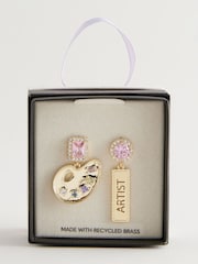 Cath Kidston Gold Tone Art Palette Earrings - Image 4 of 7