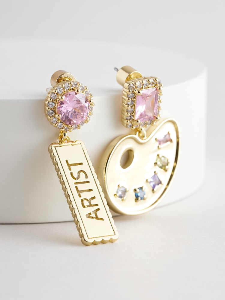 Cath Kidston Gold Tone Art Palette Earrings - Image 7 of 7