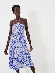 Crew Clothing Blue Crinkle Beach Dress - Image 1 of 5