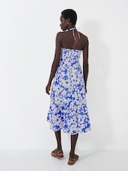 Crew Clothing Blue Crinkle Beach Dress - Image 3 of 5