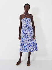 Crew Clothing Blue Crinkle Beach Dress - Image 5 of 5