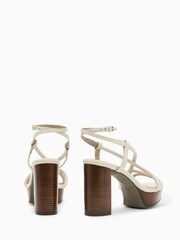 AllSaints White Bella Platform Heels - Image 5 of 7