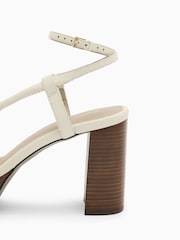 AllSaints White Bella Platform Heels - Image 6 of 7