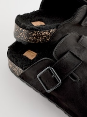 Black Buckle Mule Slippers - Image 5 of 7