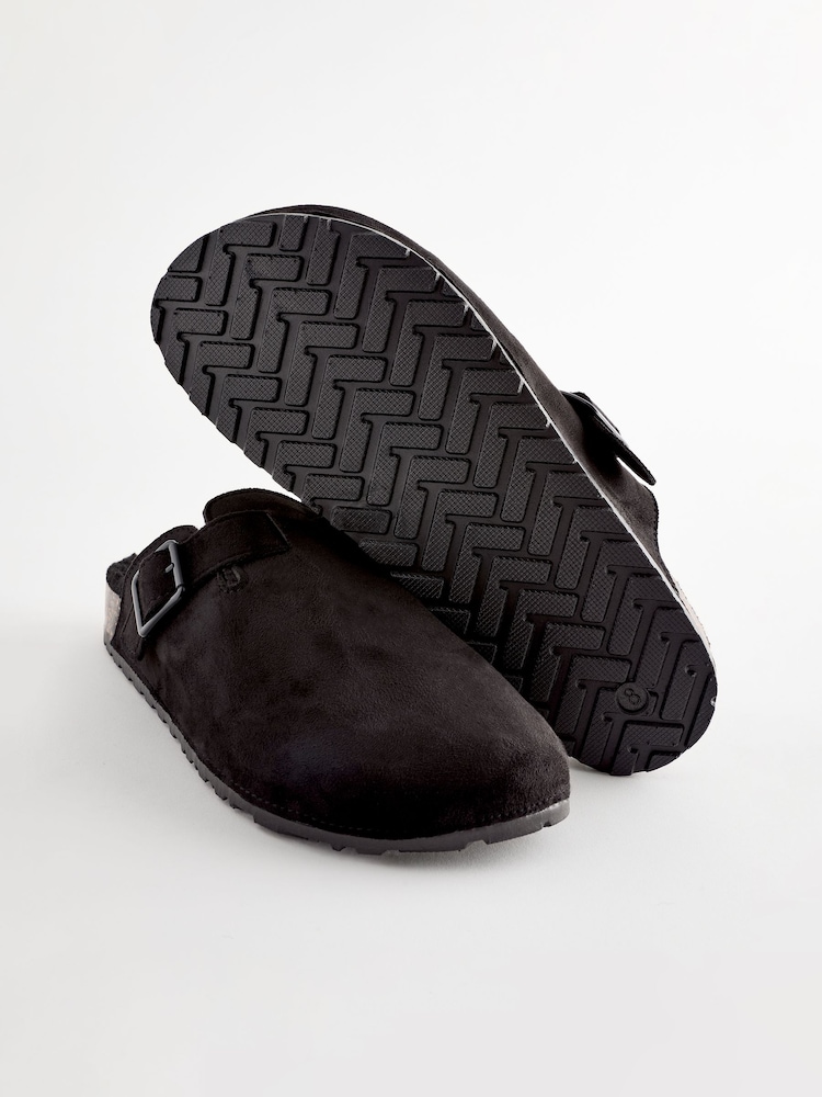 Black Buckle Mule Slippers - Image 7 of 7