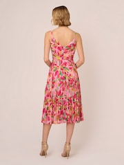 Adrianna Papell Plissiertes Midikleid, Pink - Bild 2 von 7