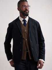 Seasalt Cornwall Blue Mens Plantsman Cord Blazer - Image 1 of 5