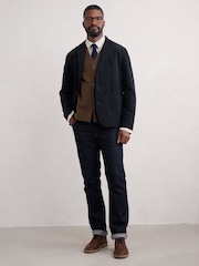 Seasalt Cornwall Blue Mens Plantsman Cord Blazer - Image 2 of 5