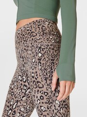 Sweaty Betty Cool Forest Green Athlete Crop Seamless Workout Zip-Up Sweatshirt - Image 7 of 8