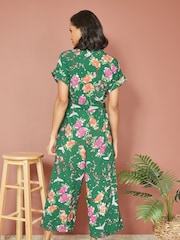 Yumi Overall mit Kranich-Print und passendem Gürtel - Bild 2 von 5