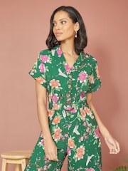 Yumi Overall mit Kranich-Print und passendem Gürtel - Bild 4 von 5