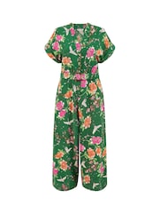 Yumi Overall mit Kranich-Print und passendem Gürtel - Bild 5 von 5