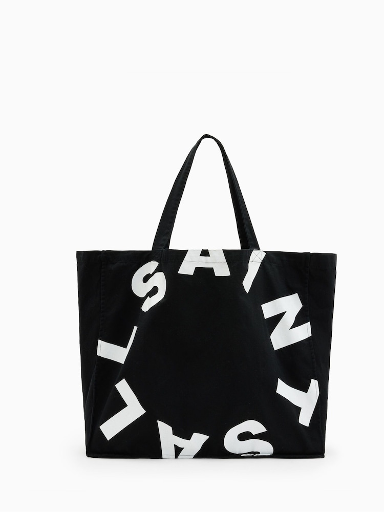 AllSaints Black Large Tierra Tote Bag - Image 2 of 5