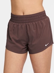 Nike Brown One Dri-FIT Mid Rise 3" Brief Lined Shorts - Image 1 of 5