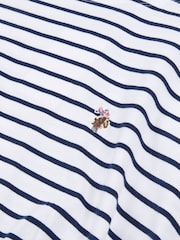 U.S. Polo Assn. Blue Womens Striped Bow Jersey Dress - Image 6 of 6