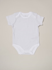 Rock-A-Bye Baby Boutique 100% Cotton Print 5-Piece White Gift Set - Image 4 of 5