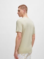 BOSS Beige Large Chest 100% Cotton T-Shirt - Image 2 of 3