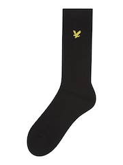 Lyle & Scott White Scout Cotton Boys Sports Socks 3 Pack - Image 2 of 4