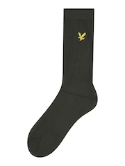 Lyle & Scott White Scout Cotton Boys Sports Socks 3 Pack - Image 3 of 4