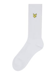 Lyle & Scott White Scout Cotton Boys Sports Socks 3 Pack - Image 4 of 4