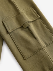 Khaki Green Regular Fit Cargo Cotton-Rich Joggers (3-16yrs) - Image 4 of 5