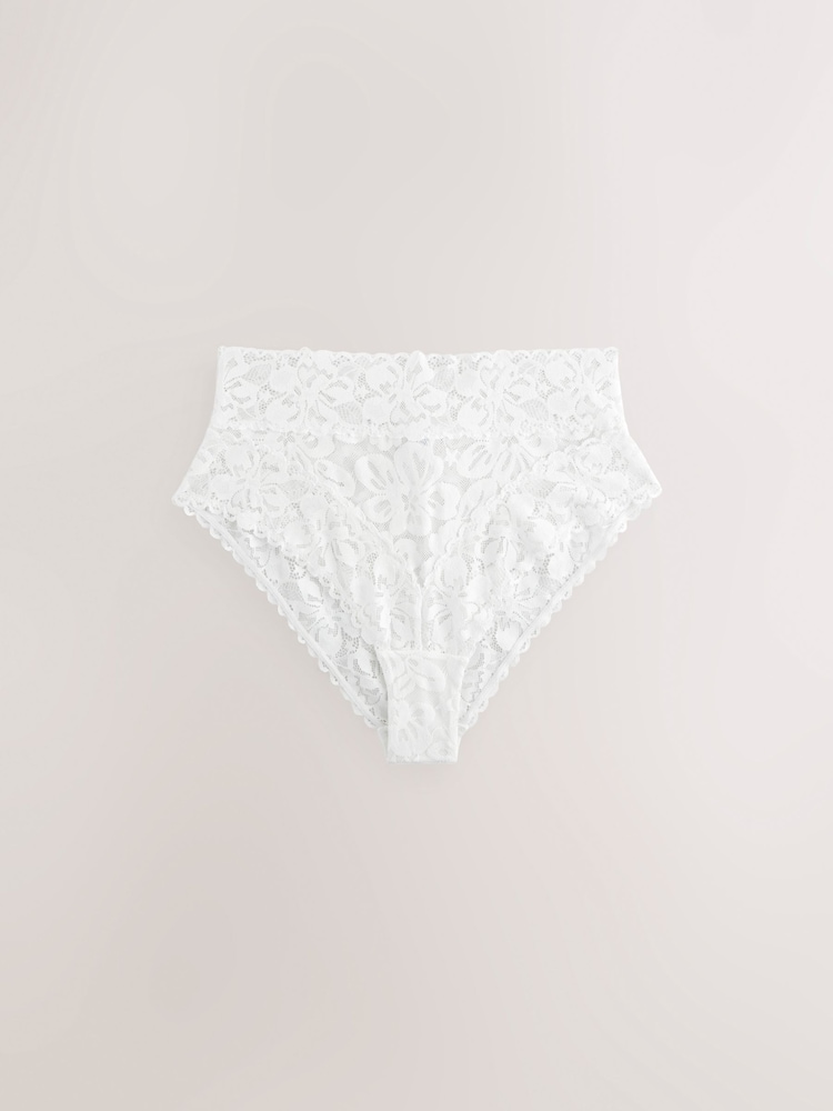 Rouge/Rose - Culotte en dentelle Fleuri 3 Pack - Image 8 of 10