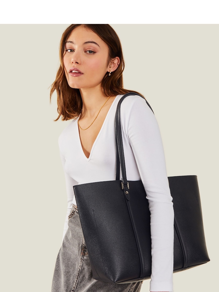 Accessorize Black Classic Tote Bag - Image 1 of 4