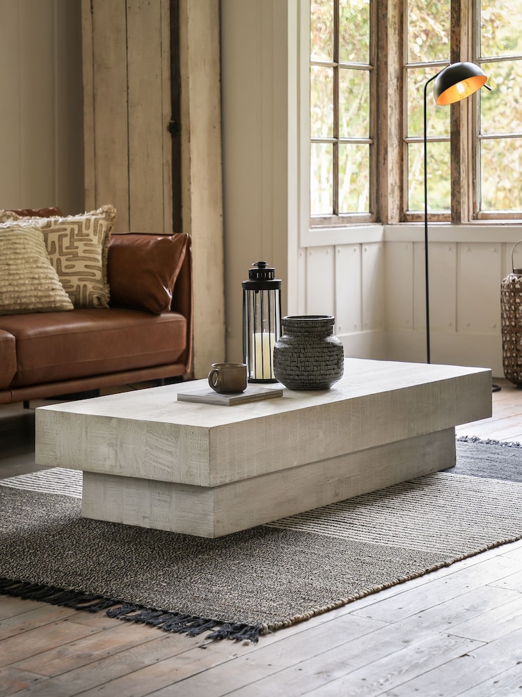 Gallery Home Whitewash Millom Coffee Table - Image 1 of 5