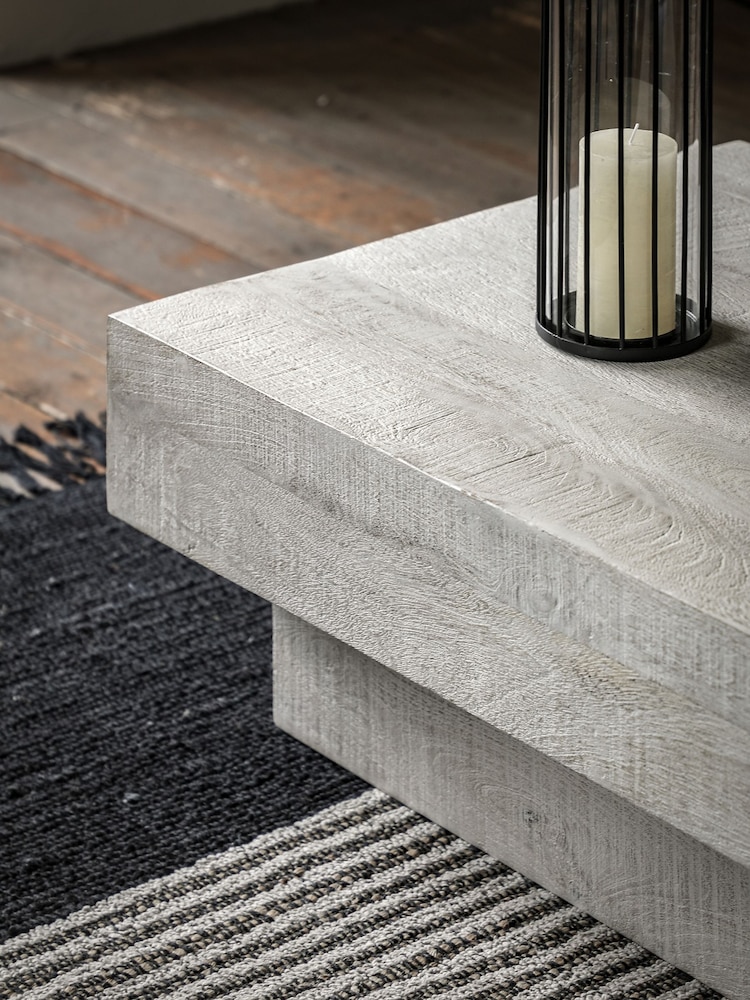 Gallery Home Whitewash Millom Coffee Table - Image 2 of 5