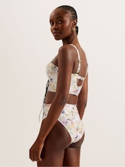 Ted Baker White Ovelina High Waisted Bikini Bottoms - Image 4 of 5