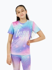 Hype Girls Purple Multi Star Dust T-Shirt - Image 1 of 5