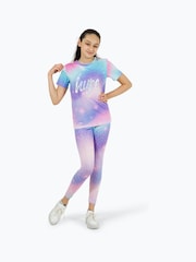 Hype Girls Purple Multi Star Dust T-Shirt - Image 2 of 5