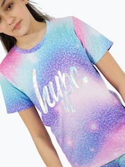 Hype Girls Purple Multi Star Dust T-Shirt - Image 3 of 5