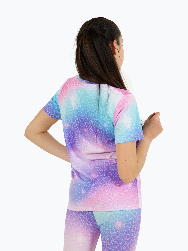 Hype Girls Purple Multi Star Dust T-Shirt - Image 5 of 5