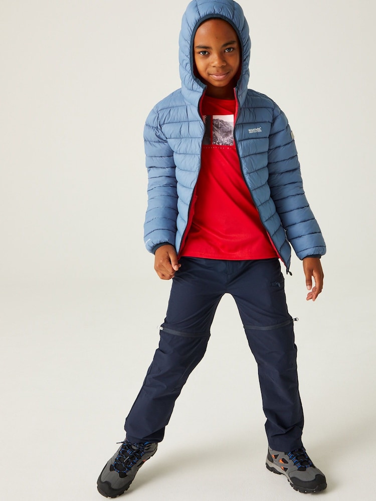 Regatta Blue Junior Hooded Marizion Jacket - Image 1 of 7