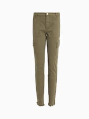 AllSaints Green Duran Skinny Cargo Trousers - Image 6 of 6