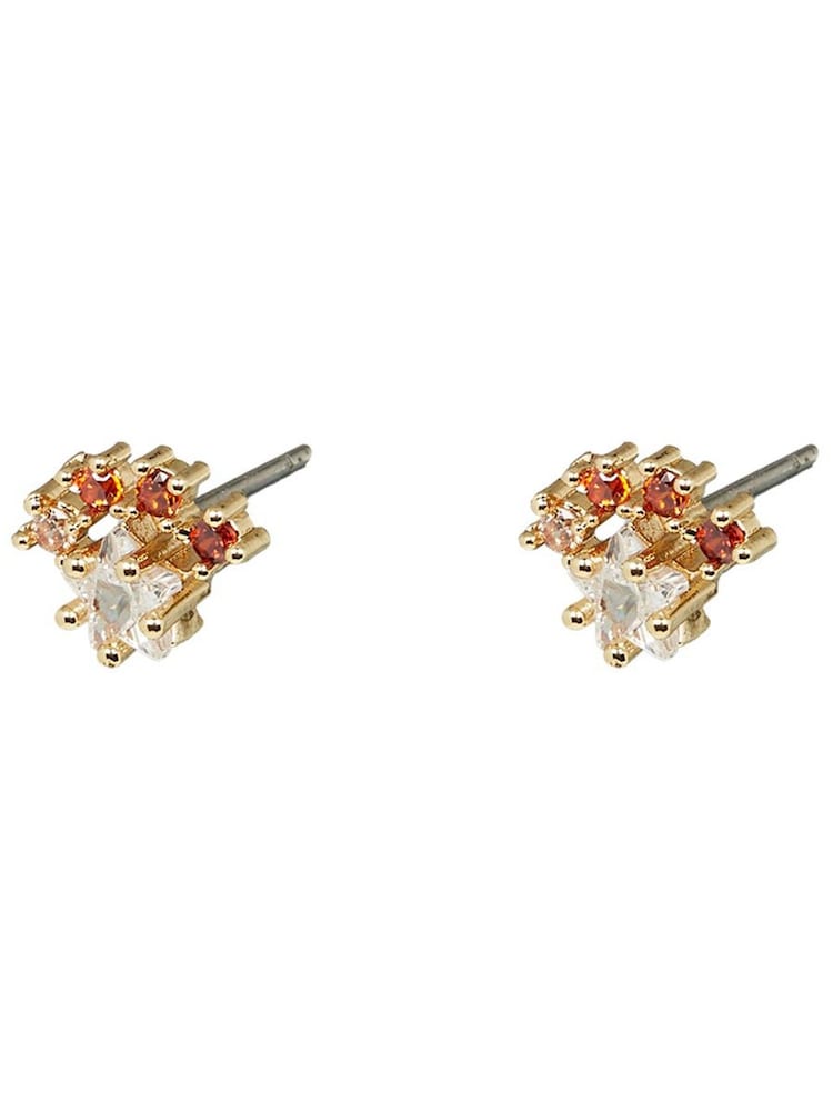 Oliver Bonas Orange Cari Star And Ombre Stud Earrings - Image 1 of 6 Oliver Bonas Orange Cari Star And Ombre Stud Earrings - Image 1 of 6
