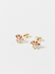 Oliver Bonas Orange Cari Star And Ombre Stud Earrings - Image 5 of 6