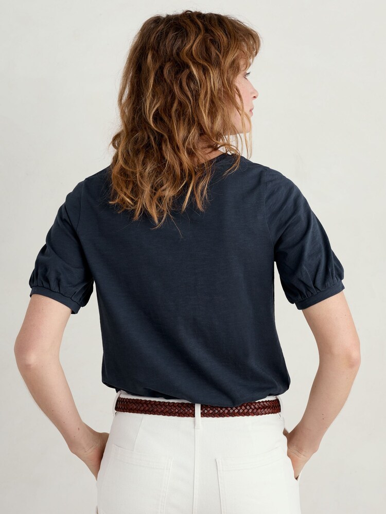 Seasalt Cornwall Blue Oleander T-Shirt - Image 2 of 5