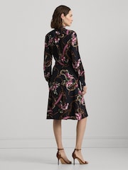 Lauren Ralph Lauren Navy Karalynn Patterned Shirt Dress - Image 2 of 8