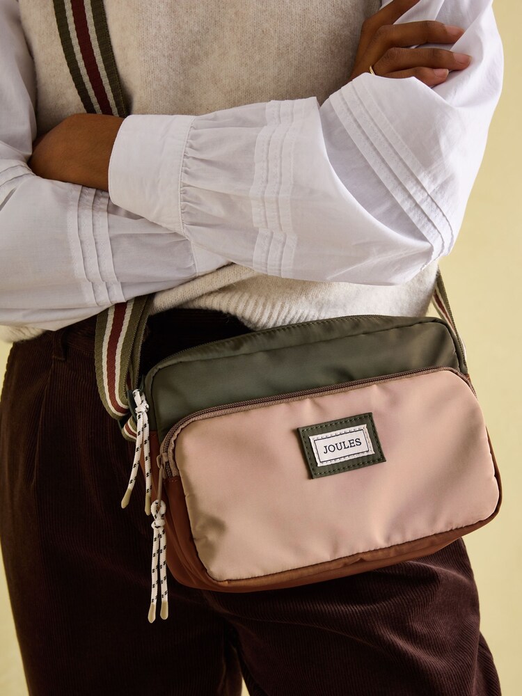 Joules Marlow Khaki/Green Cross Body Bag - Image 1 of 9