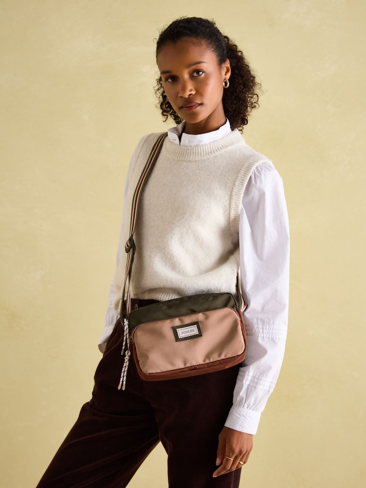 Joules Marlow Khaki/Green Cross Body Bag - Image 2 of 9